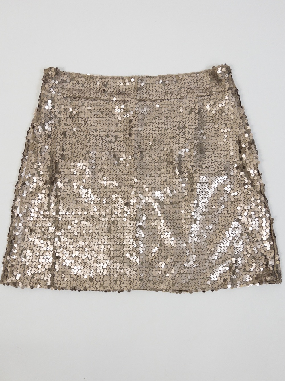 Joyfolie Mia Joy Women’s Size Medium Bronze Sequin Short Skirt! Shiny!